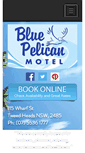 Mobile Screenshot of bluepelicanmotel.com.au